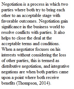 Post Negotiation Reflection 2